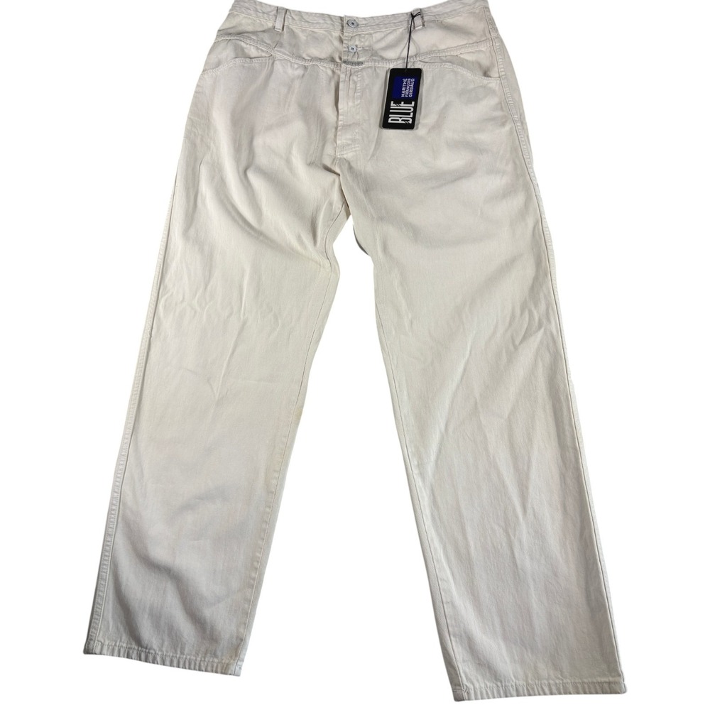 Marithe Francois Girbaud Brand X Jeans Mens 40 Cream New Vintage Y2K Straight